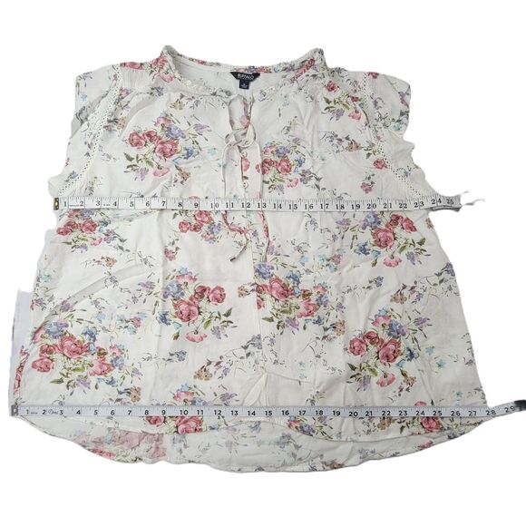 Buffalo David Bitton floral short sleeved blouse size XL - Picture 7 of 8